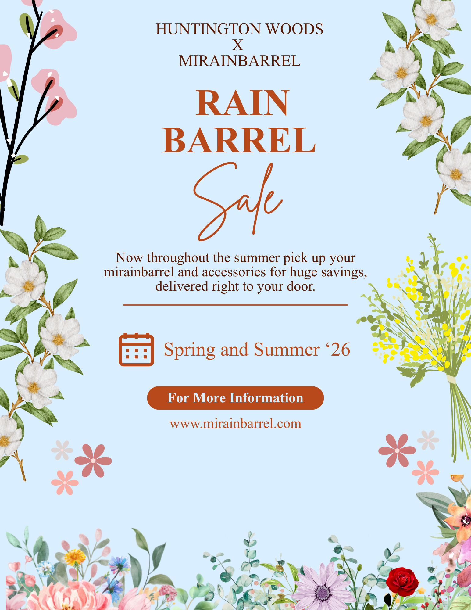 Huntington Woods Rain Barrel Sale (Virtual Workshop)