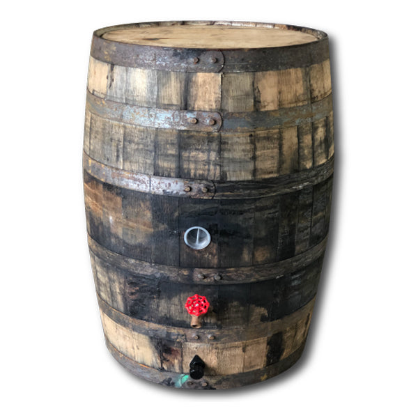Whiskey/Bourbon Barrel Rain Barrel, 53 Gallon, Used Food Grade Oak Barrel